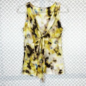 EUC J. Crew Knot Front Sleeveless Silk Top